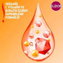 Elidor Superblend Saç Bakım Şampuanı Anında Onarıcı Bakım C Vitamini Keratin Seramid 400 ml X3