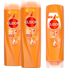 Elidor Superblend Saç Bakım Şampuanı Anında Onarıcı Bakım 400 ml X2 + Serum Bakım Kremi 350 ml