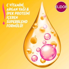 Elidor Superblend Saç Bakım Şampuanı İpeksi Yumuşaklık Argan Yağı İpek Proteini C Vitamini 400 ml x3