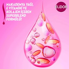 Elidor Superblend Saç Bakım Şampuanı Güçlü ve Parlak E Vitamini Makademya Yağı Kolajen 400 ml x3