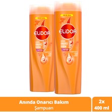 Elidor Superblend Saç Bakım Şampuanı Güçlü ve Parlak E Vitamini Makademya Yağı Kolajen 400 ml x2