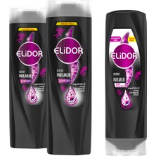 Elidor Superblend Saç Bakım Şampuanı Esmer Parlaklık 400 ml X2 + Serum Bakım Kremi 350 ml