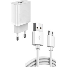 Mezigarc Tüm Android Telefonlara Uyumlu Micro USB 15WATT Hızlı Şarj Aleti Cihazı Data Veri Aktarım Kablo 3.1AMPER Şarz Kablosu ve Adaptör