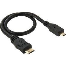 Yuekeda 30CM Mini HDMI Erkek - Mikro HDMI Erkek Adaptör Kablosu (Yurt Dışından)