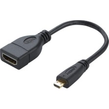 Yuekeda 17CM Mikro HDMI Erkek - HDMI Kadın Adaptör Kablosu (Yurt Dışından)