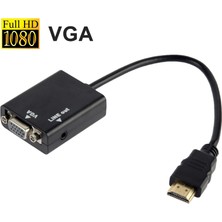 Yuekeda 26CM HDMI - VGA + Ses Çıktı Video Dönüştürme Kablosu (Yurt Dışından)