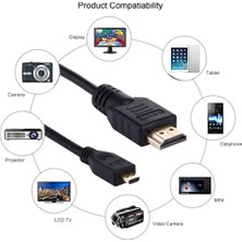 Yuekeda 1.5m Micro HDMI - HDMI 19 Pin Kablo (Yurt Dışından)