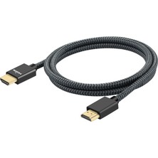 ULT-unite Yuekeda Altın Kaplama Baş HDMI 2.0 Erkek-Erkek Naylon Örgülü Kablo (Yurt Dışından)