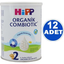 Hipp 2 Organik Combiotic Devam Sütü 350 gr 12 Adet