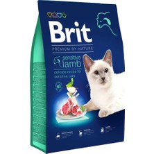 Brit Premium By Nature Hypo-Allergenic Sensitive Kuzu Etli Yetişkin Kedi Maması 8 kg - Farmapets