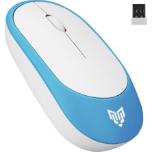 Blueforce W314 2.4 Ghz Wireless 3 Tuşlu Sessiz Ofis Mouse Mavi