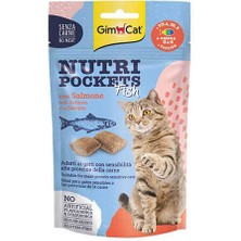 Gimcat Nutripockets Somonlu Kedi Ödül Tableti 60 gr - Farmapets