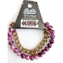 Sasta Lüks Kristal Bileklik No:8