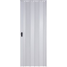Sarpaş Akordiyon Kapı 86x203 cm Camsız Beyaz 12Mm Katlanır Akordeon PVC