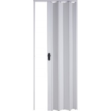 Sarpaş Akordiyon Kapı 86x203 cm Camsız Beyaz 12Mm Katlanır Akordeon PVC