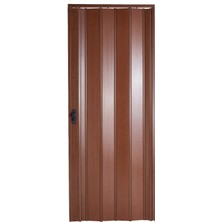 Sarpaş Akordiyon Kapı 132x229 cm Camsız Ceviz 12Mm Katlanır Akordeon PVC