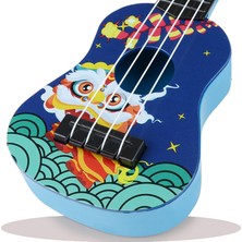 Hainan Shenda Mini Gitar 4 Telli Klasik Ukulele - Mavi (Yurt Dışından)