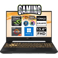 Asus Tuf Gaming A15 FA507NV-LP037A9 Ryzen7 7735HS 16GB 1tbssd RTX4060 15.6" Fullhd W11P Taşınabilir Bilgisayar