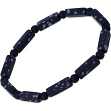 Nusnus Küp Varasit ve 6 mm Oniks Taşlı Erkek Bilelik