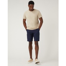 Marks & Spencer Saf Pamuklu Regular Fit Chino Şort