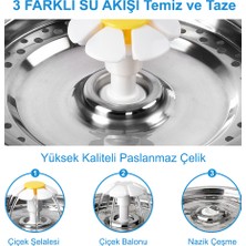 TamamElek 2.4 L Pet Çeşme Otomatik Su Sebili USB Şarj Ile Çalışır