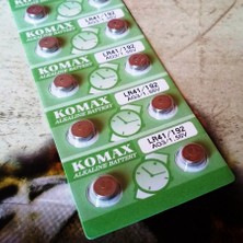 Komax Button Alkalıne Battery Ag Seria Ag 3 Pil Lr 41 Pil Sr 392 Pil Sr 41 Pil 192 Pil Saat Pili Yedek Pil