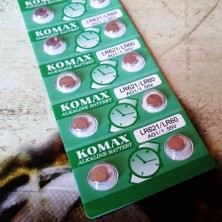 Komax Button Alkalıne Battery Ag Seria Ag 1 Pil Lr 621 Pil Sr 364 Pil Lr 60 Pil Saat Pili Yedek Pil