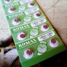 Komax Button Alkalıne Battery Ag Seria Ag 0 Pil Lr 521 Pil 379 Pil Sr 521 Pil Lr 63 Pil Saat Pili Yedek Pil