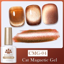 Born Pretty Amber Cat Magnetic Gel (Amber Kedi Gözü Manyetik ) 10ML Uv Kalıcı Oje