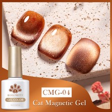 Born Pretty Amber Cat Magnetic Gel (Amber Kedi Gözü Manyetik ) 10ML Uv Kalıcı Oje