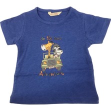 Mini Damla T-Shirt Safari Kırçıllı Mavi