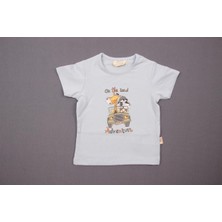 Mini Damla T-Shirt Safari Mavi
