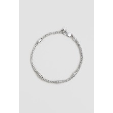 So CHIC İtalyan  21 Cm Gümüş Erkek Kral Zincir Bileklik