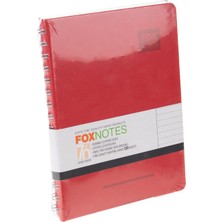 Gıpta Spiralli Deri Kapak Fox Defter A5 120/1 6176 8472