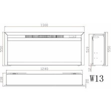 Sanat Şömine - W13 Elektrikli Şömine