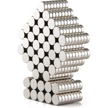 Hdg Yuvarlak Neodyum Mıknatıslar 6mm Çap 2mm Kalınlık 20 Adet Gümüş Disk Şekilli
