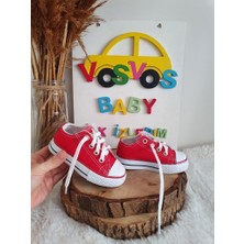 VOSVOSBABY Beyaz Keten Sneaker
