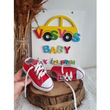 VOSVOSBABY Beyaz Keten Sneaker