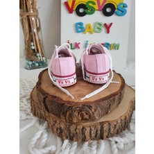 VOSVOSBABY Beyaz Keten Sneaker