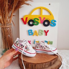 VOSVOSBABY Beyaz Keten Sneaker