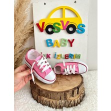 VOSVOSBABY Beyaz Keten Sneaker