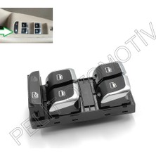 Pelit Otomotiv Audi Q5 (2009-2017) Sol Dörtlü Cam Açma Düğmesi 8K0959851F