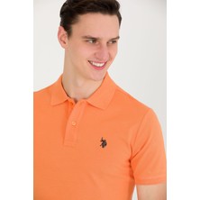U.S. Polo Assn. Erkek Turuncu Basic T-Shirt 50262933-VR051