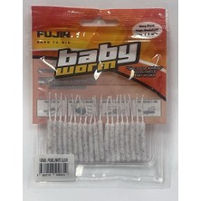 Fujin Baby Worm 5.2 cm Floating Lrf Silikonu Pearl White Glow