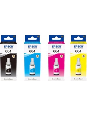 QPRİNT TONER Epson 664 Orjinal Mürekkep Seti