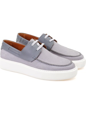 Desa Elania Gri Erkek Deri Günlük Ayakkabı