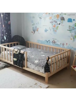 Loolpi Home - Unisex Montessori Ahşap Bebek ve Çocuk Karyolası Tüm Ölçülerde