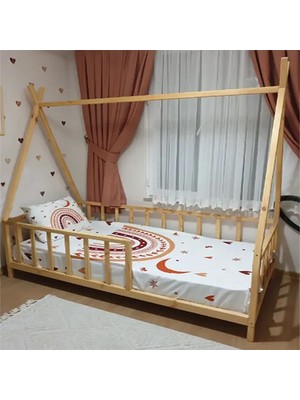 Loolpi Home - Montessori Ahşap Unisex Bebek ve Çocuk Karyolası Tüm Ölçülerde