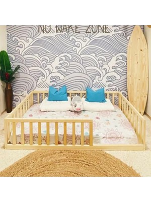 Loolpi Home Montessori Ahşap Unisex Bebek ve Çocuk Karyolası