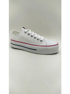 Bulldozer 221929 Bulldozer Yüksek Tabanlı Kısa Keten Ayakkabı